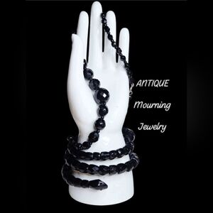 Antique Jet Mourning Jewelry